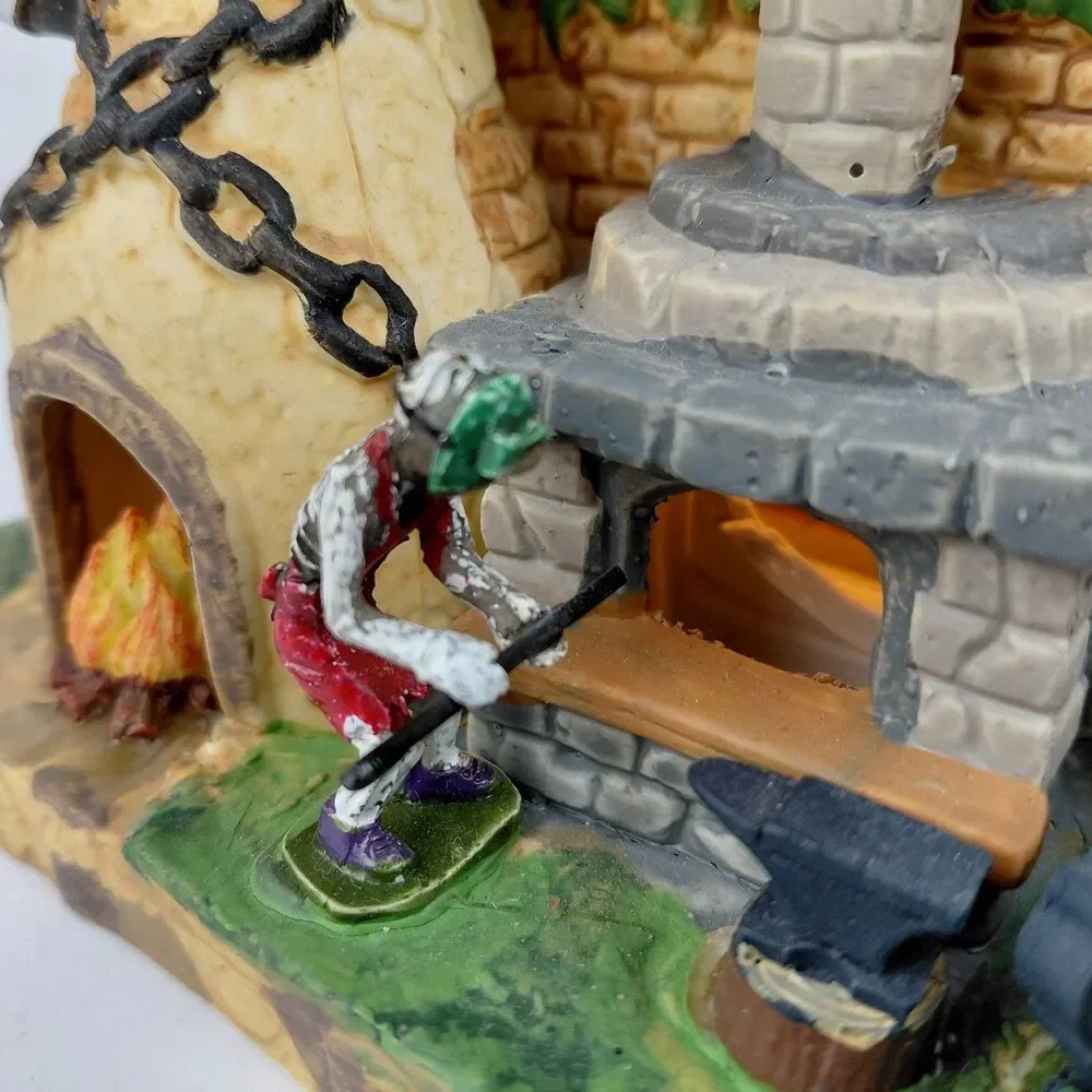 Lemax Spooky Town Death's Door Cemetery Gates 2020 Retired #05614 Large House